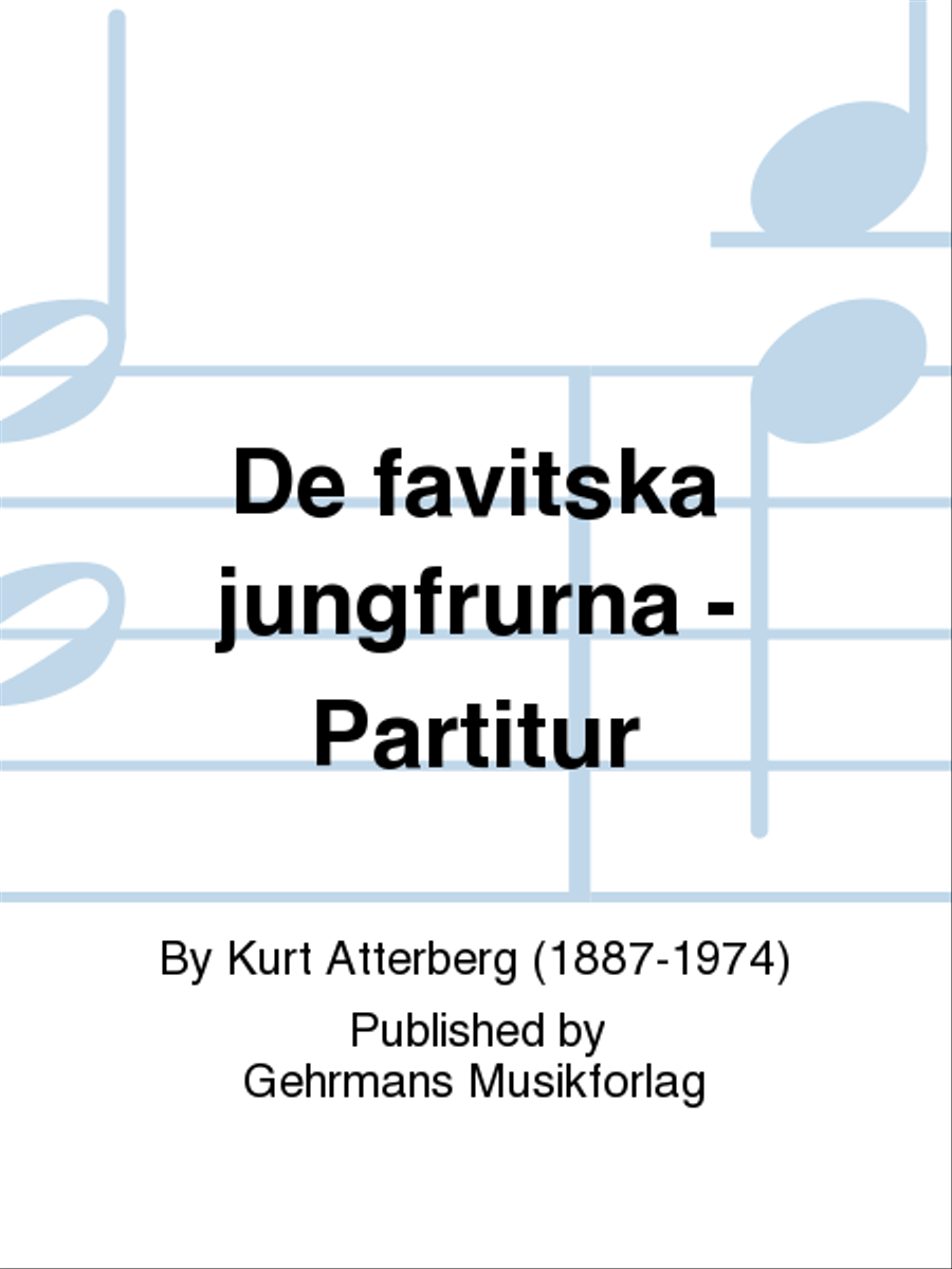 De favitska jungfrurna - Partitur Orchestra scores gallery preview page 1