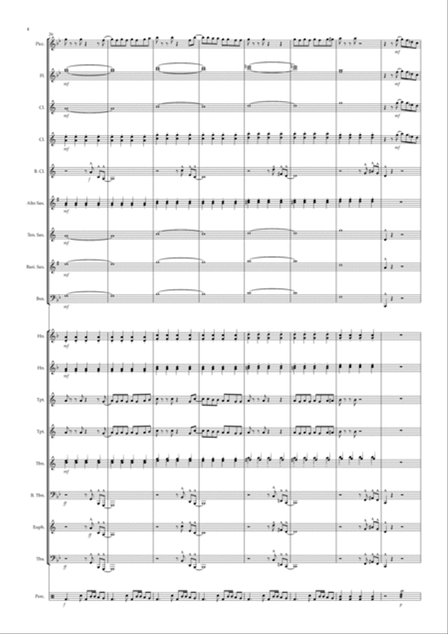 Made You Look Made You Look Concert Band scores gallery preview page 4