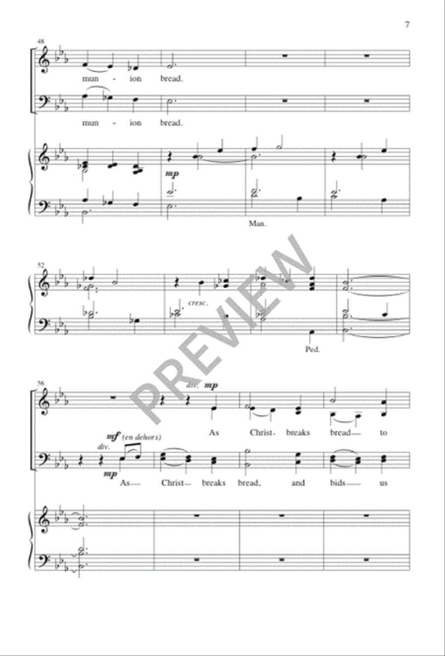 I Come with Joy 4-Part scores gallery preview page 7