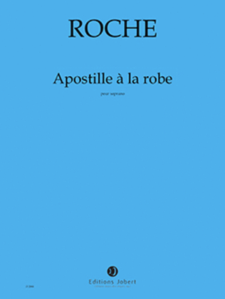 Book cover for Apostille a la robe