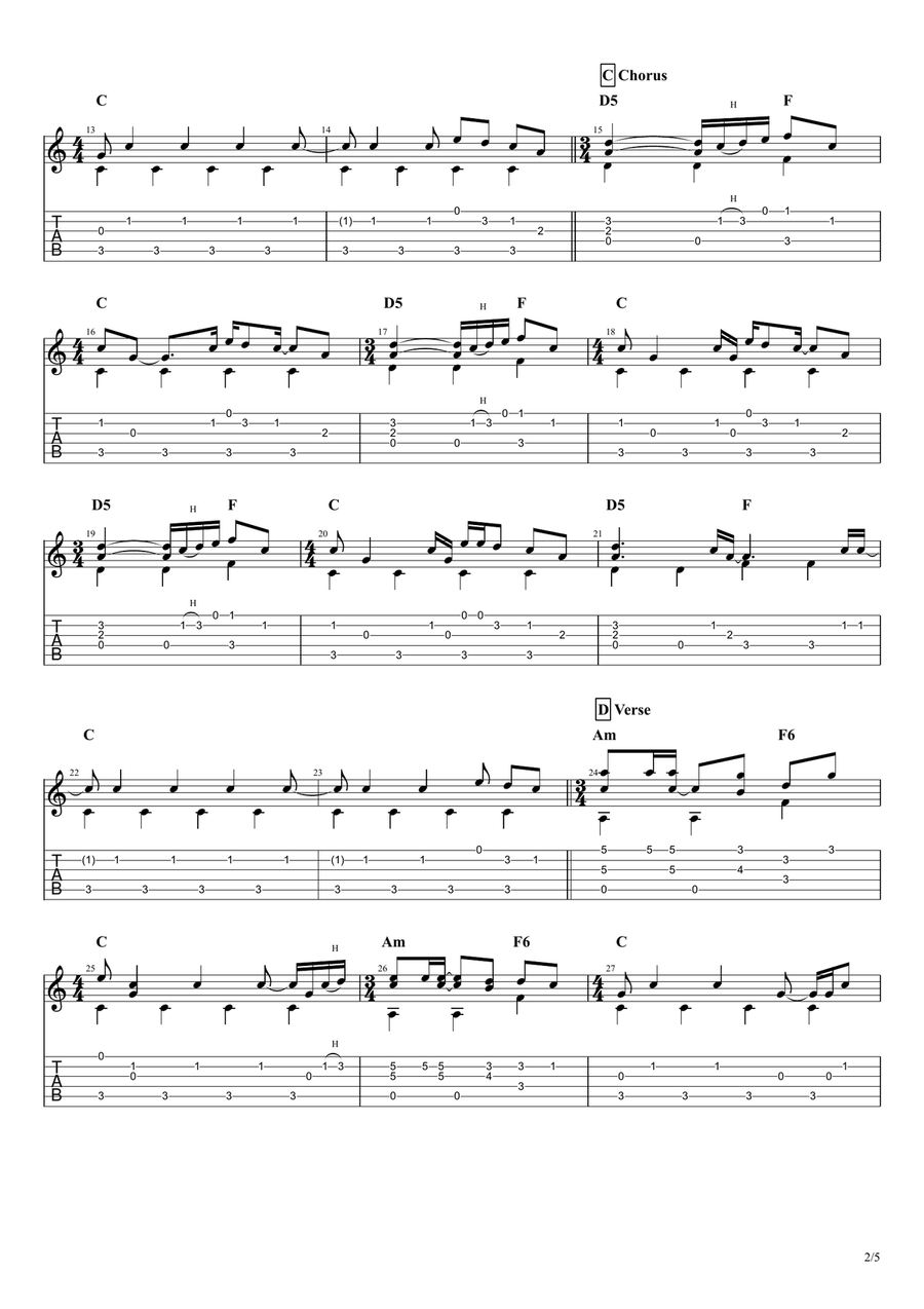 Idk You Yet Guitar Tablature scores gallery preview page 2