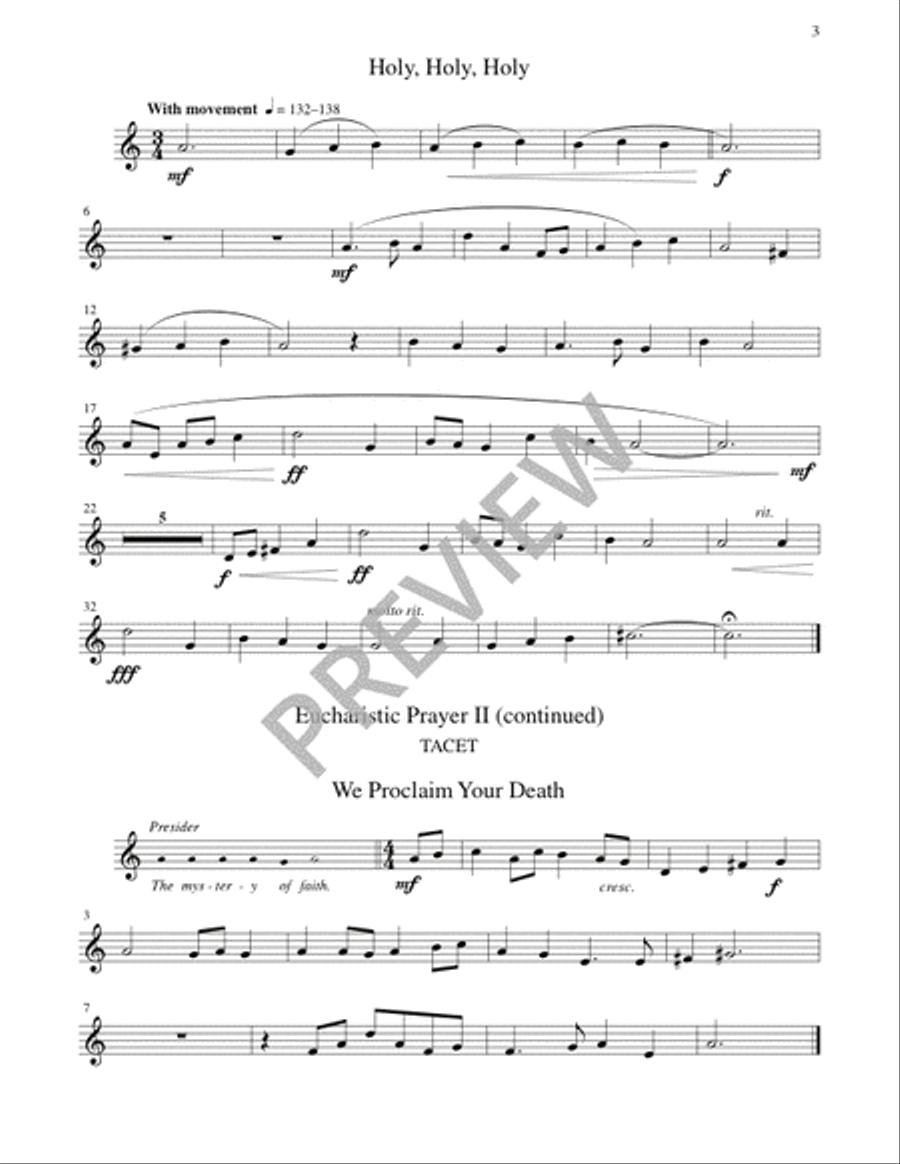 Mass of Creation - Brass and Timpani edition 3-Octaves scores gallery preview page 8