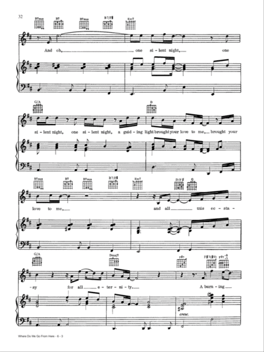 Where Do We Go From Here Piano, Vocal, Guitar scores gallery preview page 3