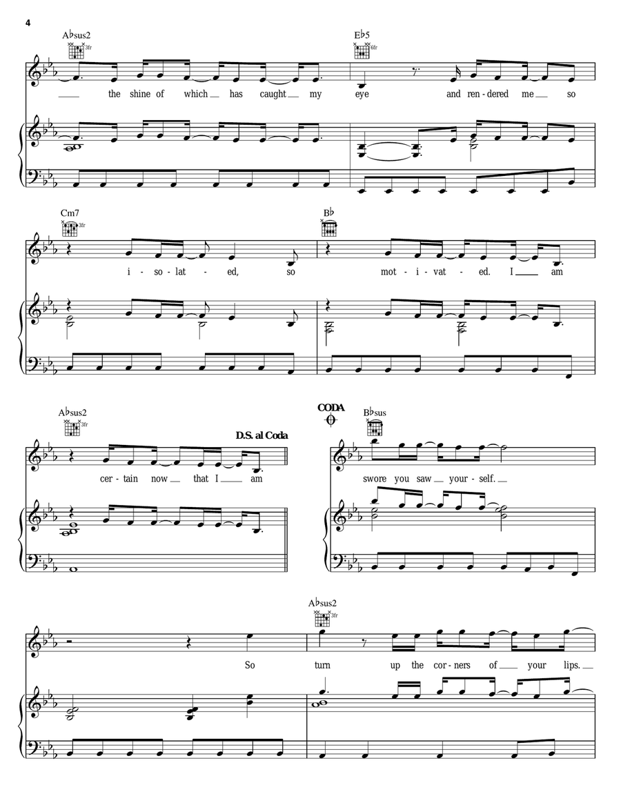 Vindicated Vindicated Piano, Vocal, Guitar scores gallery preview page 4
