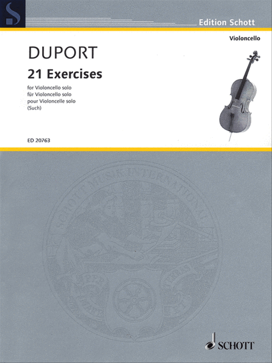 21 Exercises Cello Solo scores gallery preview page 1