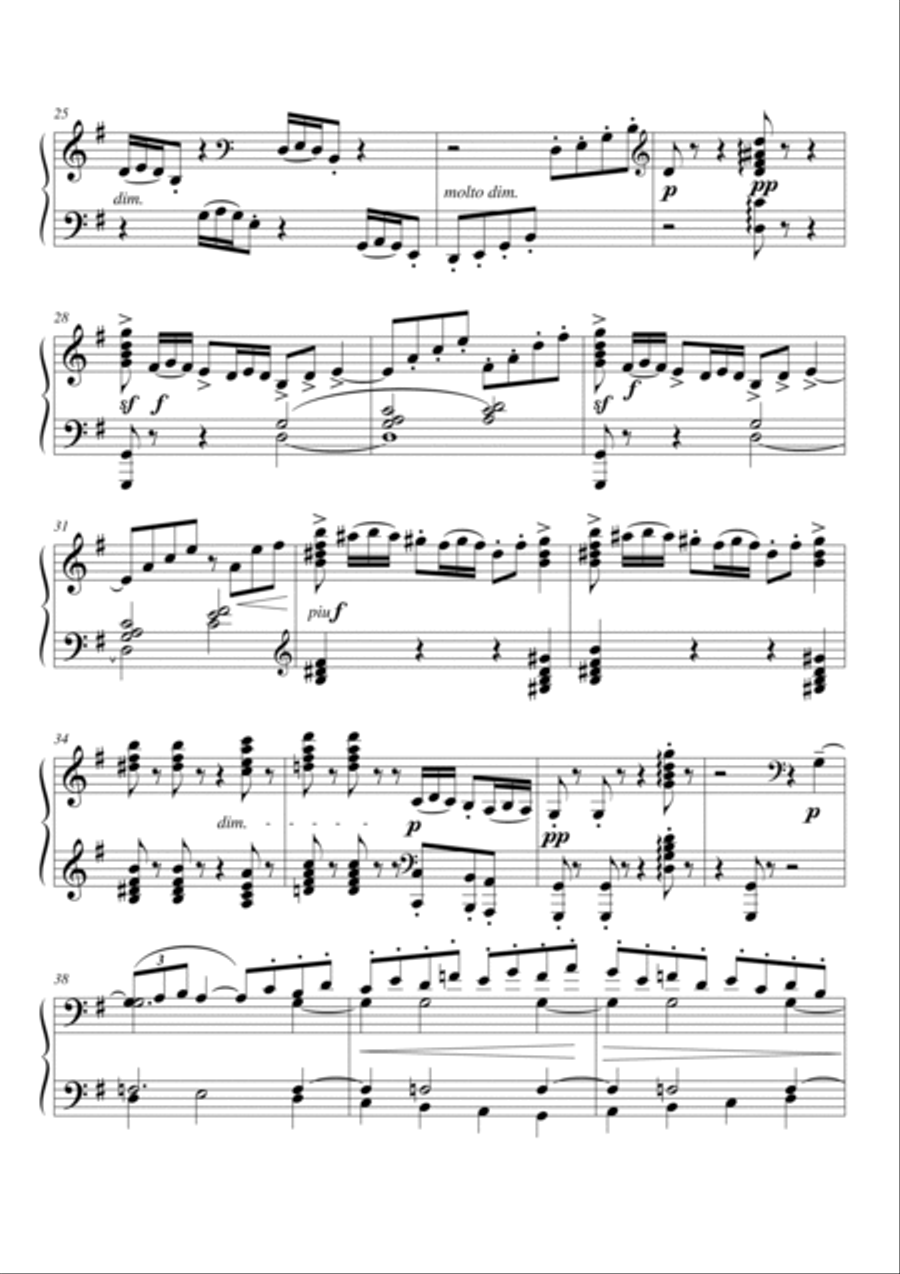 Debussy-Arabeske No.2 for piano solo Piano Solo scores gallery preview page 4
