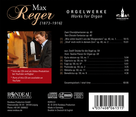Max Reger: Orgelwerke