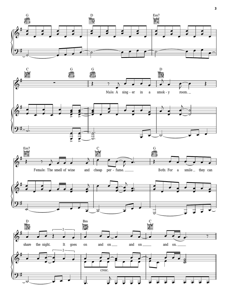 Don't Stop Believin' Don't Stop Believin' Acoustic Guitar scores gallery preview page 3