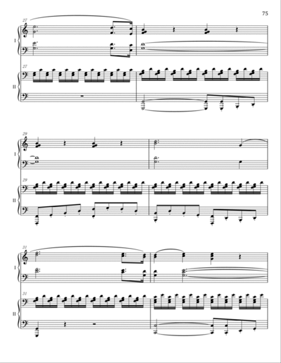 Beethoven - Symphony No.5 in C Minor, Op. 67 IV.Allegro - For 2Piano 4hands - Original 2 Pianos, 4-Hands scores gallery preview page 4