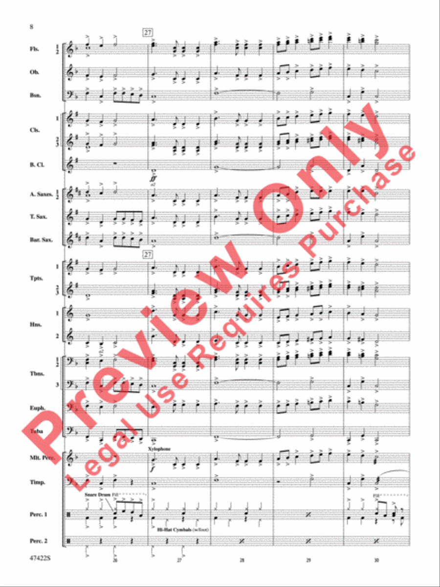 Boughs of Holly Concert Band scores gallery preview page 9