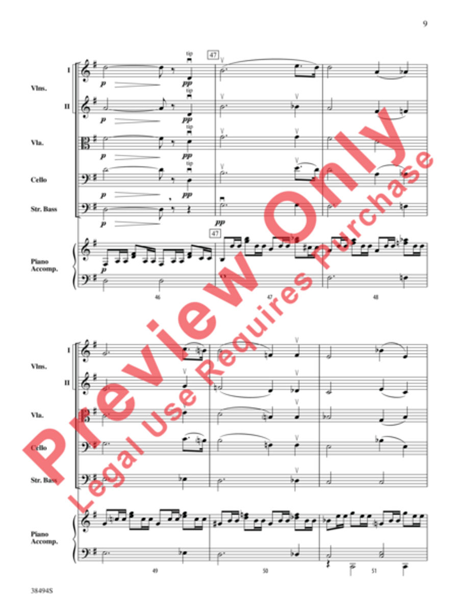 Cavatina String Orchestra scores gallery preview page 10