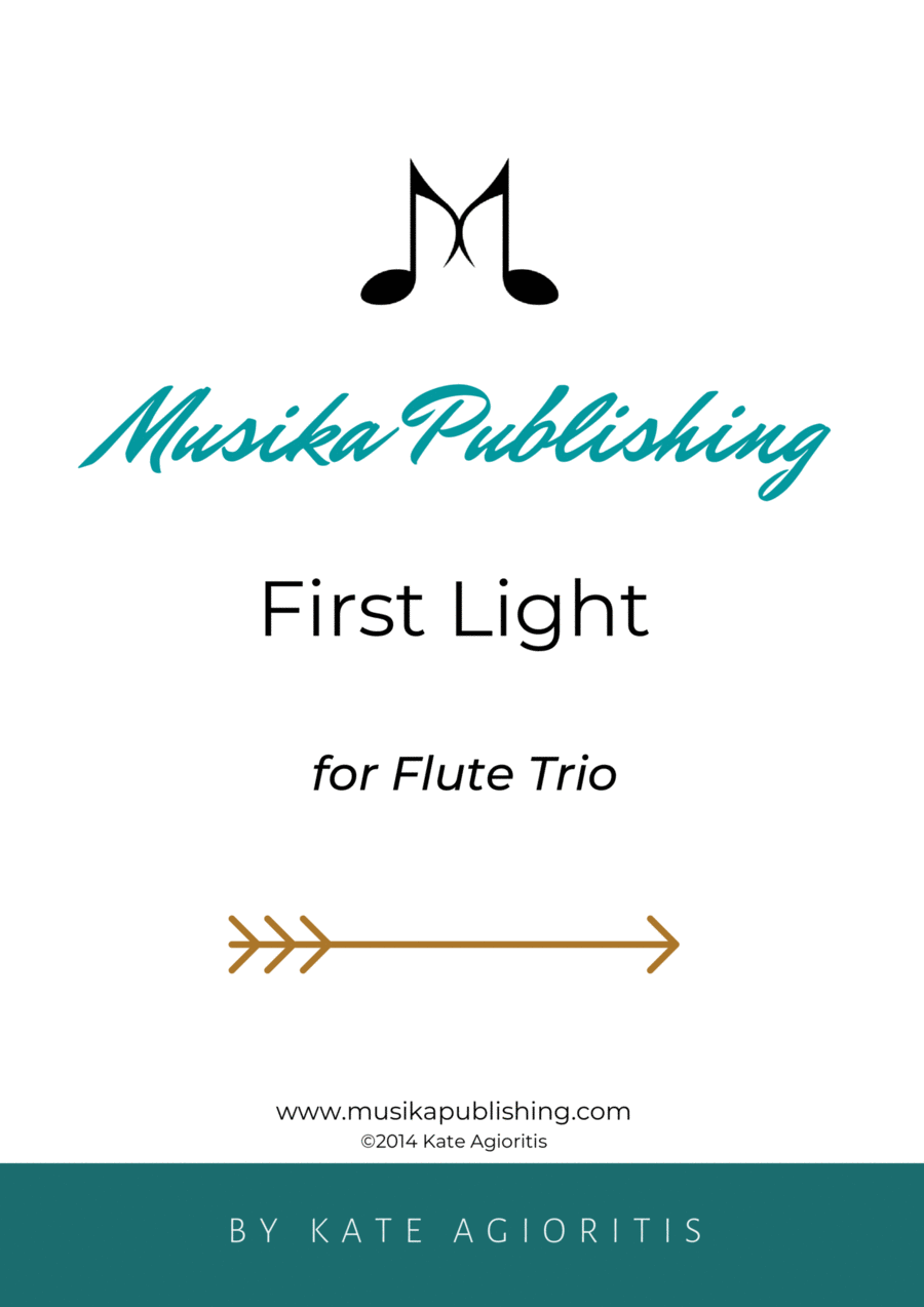 First Light - for Flute Trio Flute Trio scores gallery preview page 1