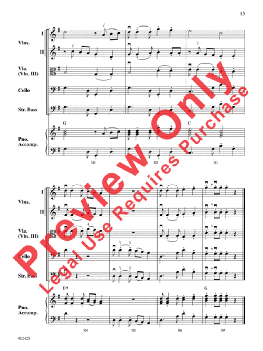 Tango of the Bulldogs String Orchestra scores gallery preview page 16