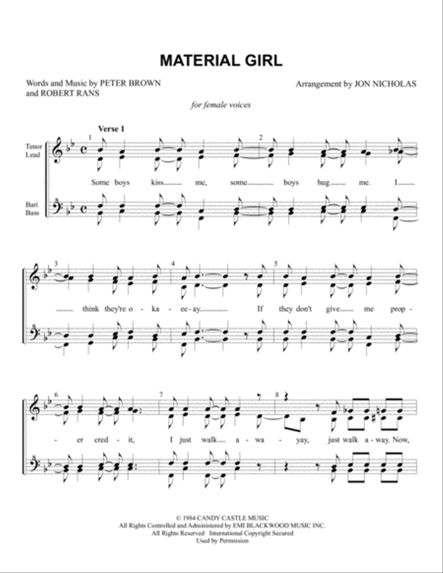 Material Girl Material Girl SSAA scores gallery preview page 1