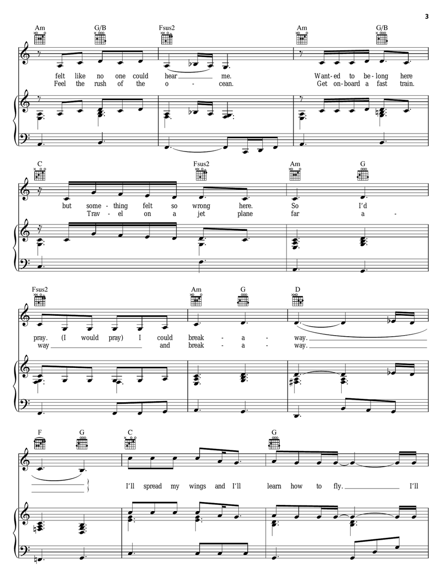 Breakaway Acoustic Guitar scores gallery preview page 3