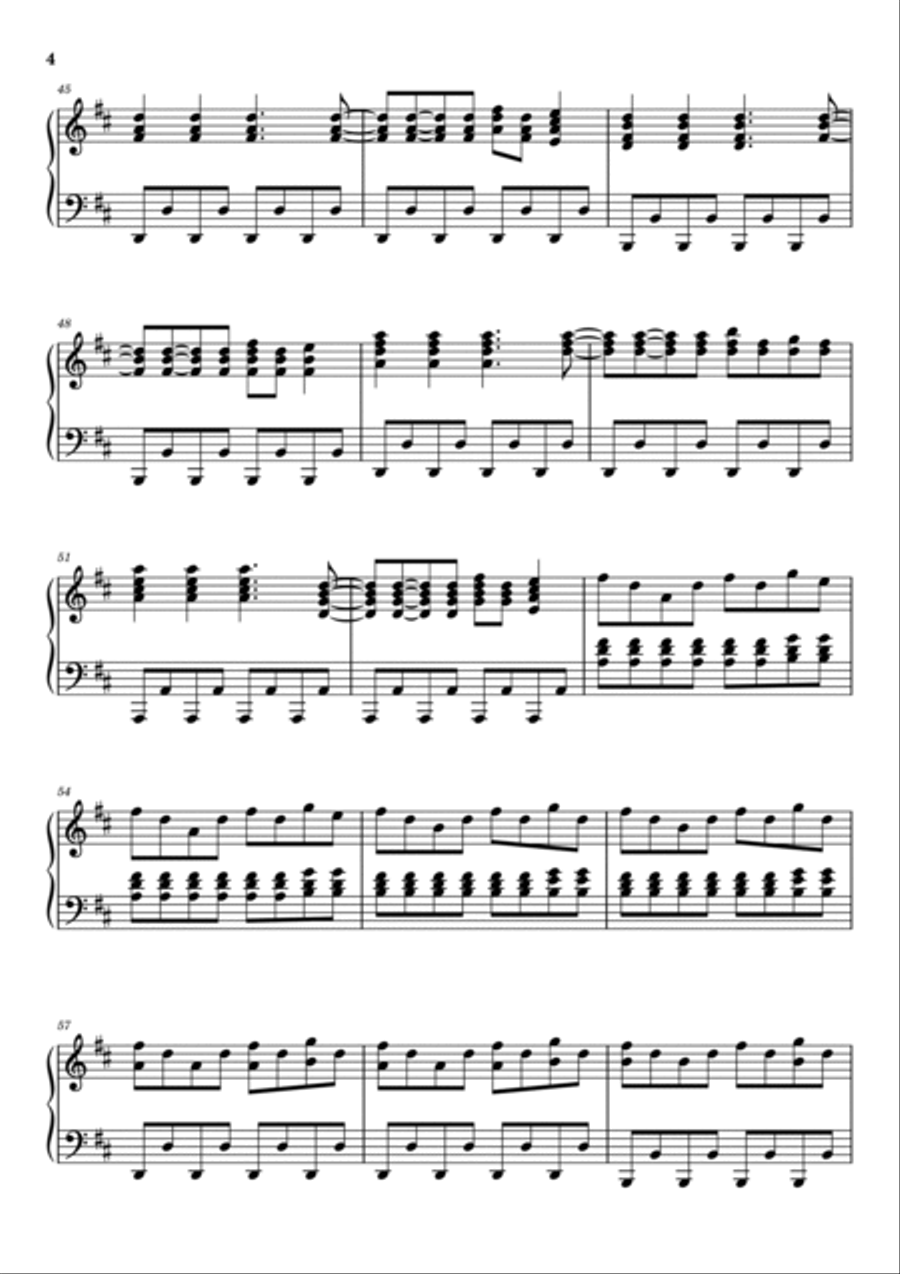 Mamma Maria Piano Solo scores gallery preview page 4