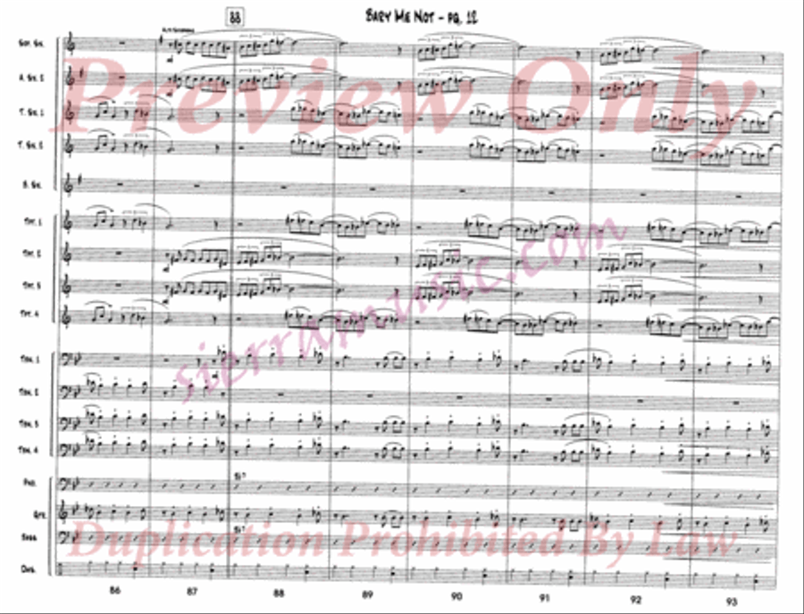 Bary Me Not Big Band scores gallery preview page 13