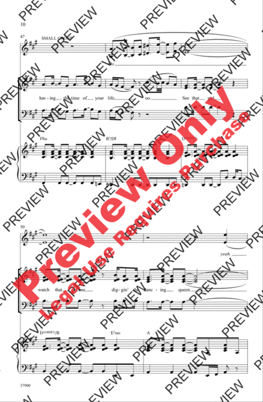 Dancing Queen 3-Part scores gallery preview page 10