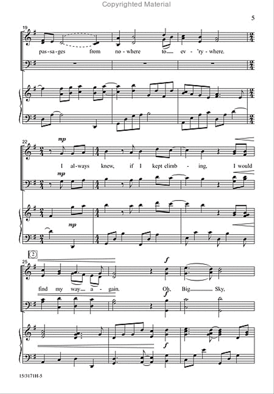 Big Sky 4-Part scores gallery preview page 4