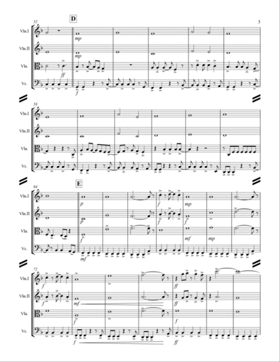Take On Me String Quartet scores gallery preview page 4