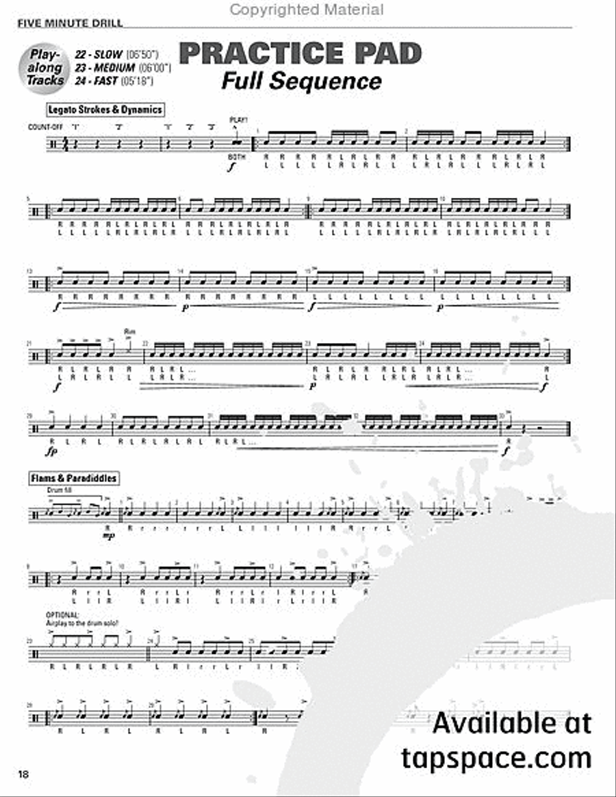 Five Minute Drill Percussion scores gallery preview page 19