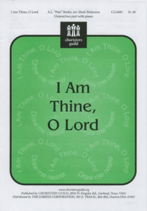 Book cover for I am Thine, O Lord