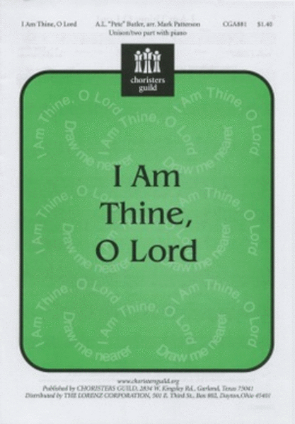 I am Thine, O Lord