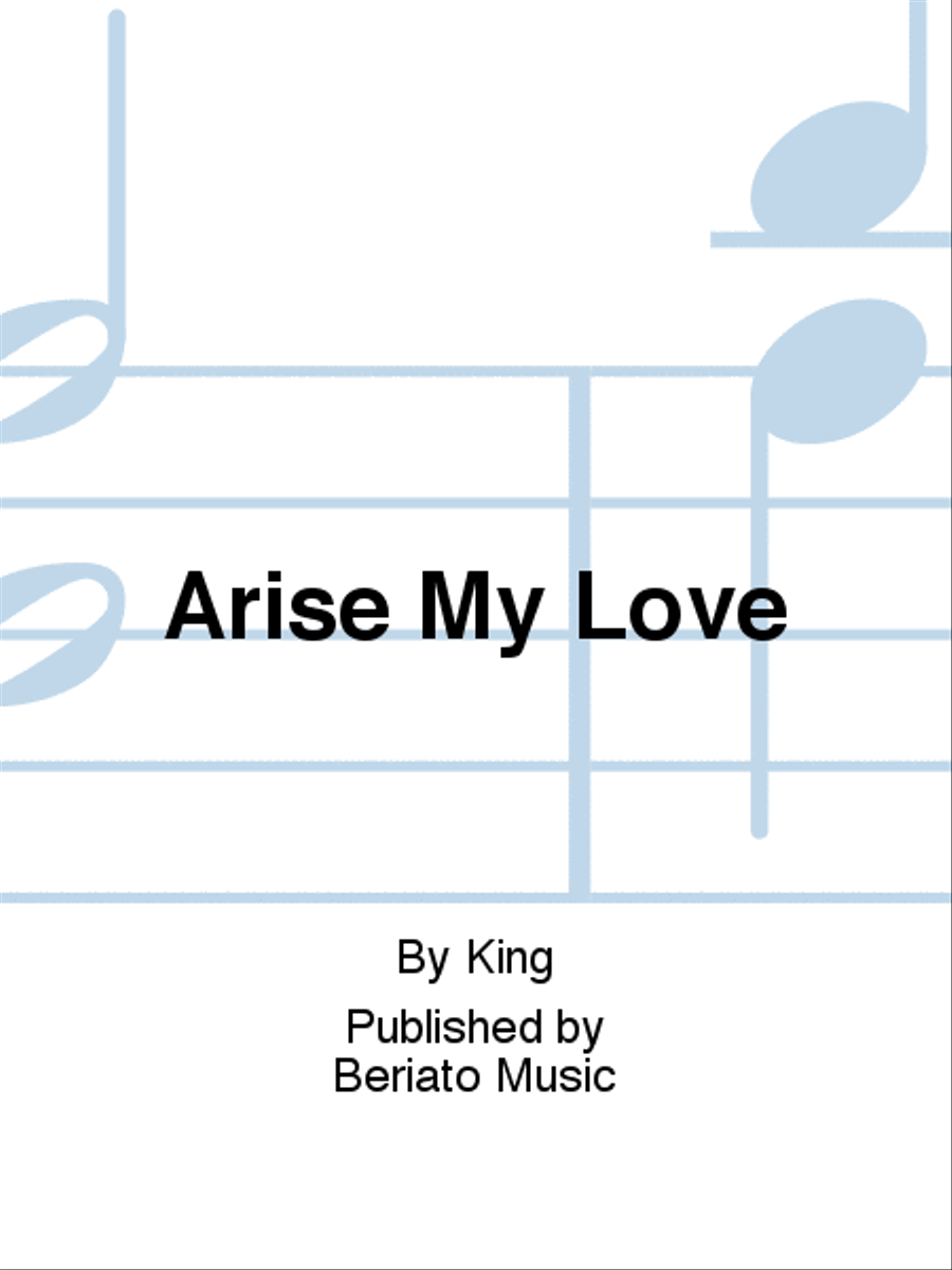 Arise My Love Arise My Love 4-Part scores gallery preview page 1