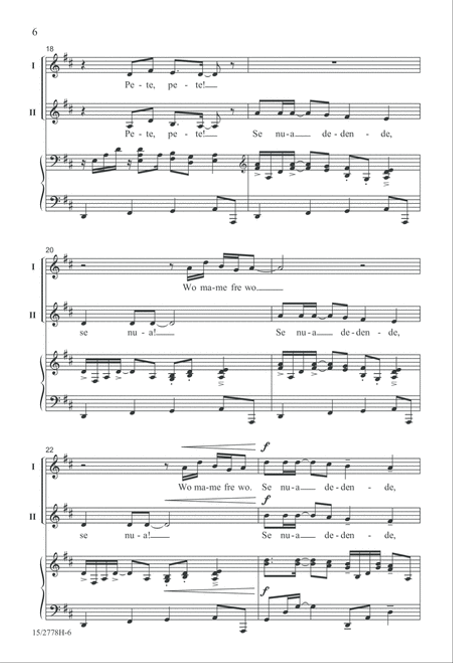 Pete, Pete! Pete, Pete! 2-Part scores gallery preview page 7