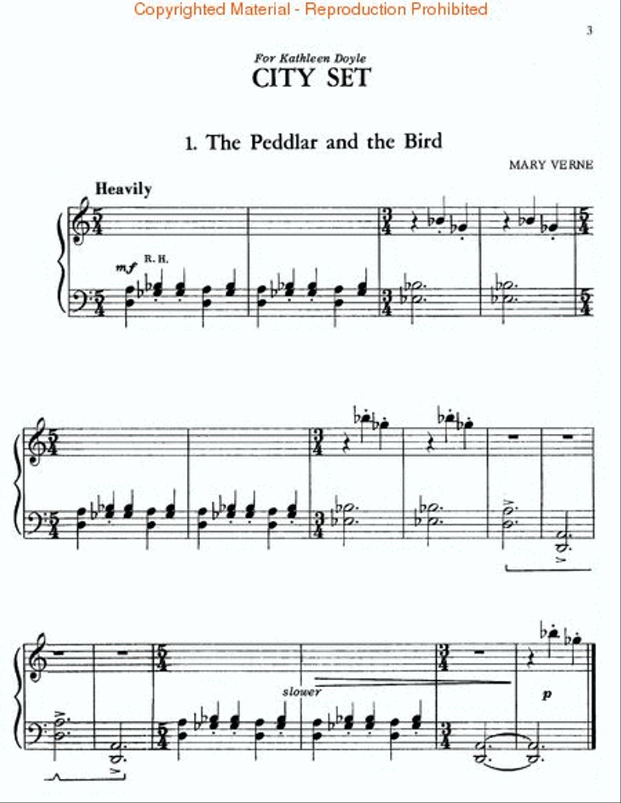 City Set (Peddler & The Bird, Tall Building) Voice scores gallery preview page 2