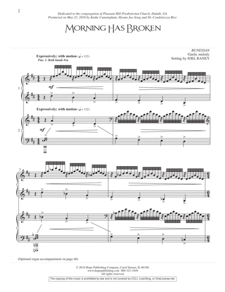 Classic Hymns II For 4-Hand Piano