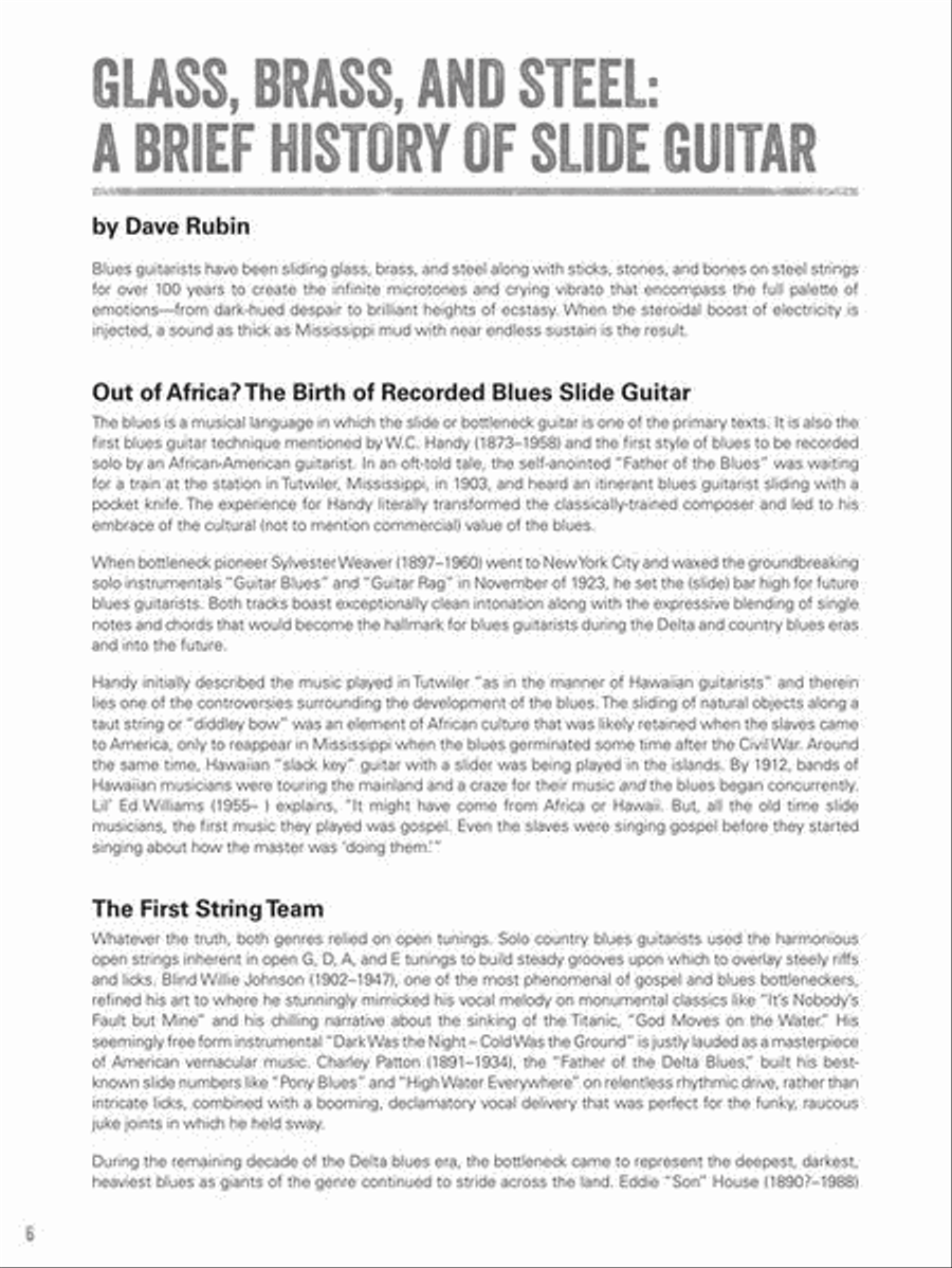 Chicago Blues Slide Guitar Electric Guitar scores gallery preview page 7