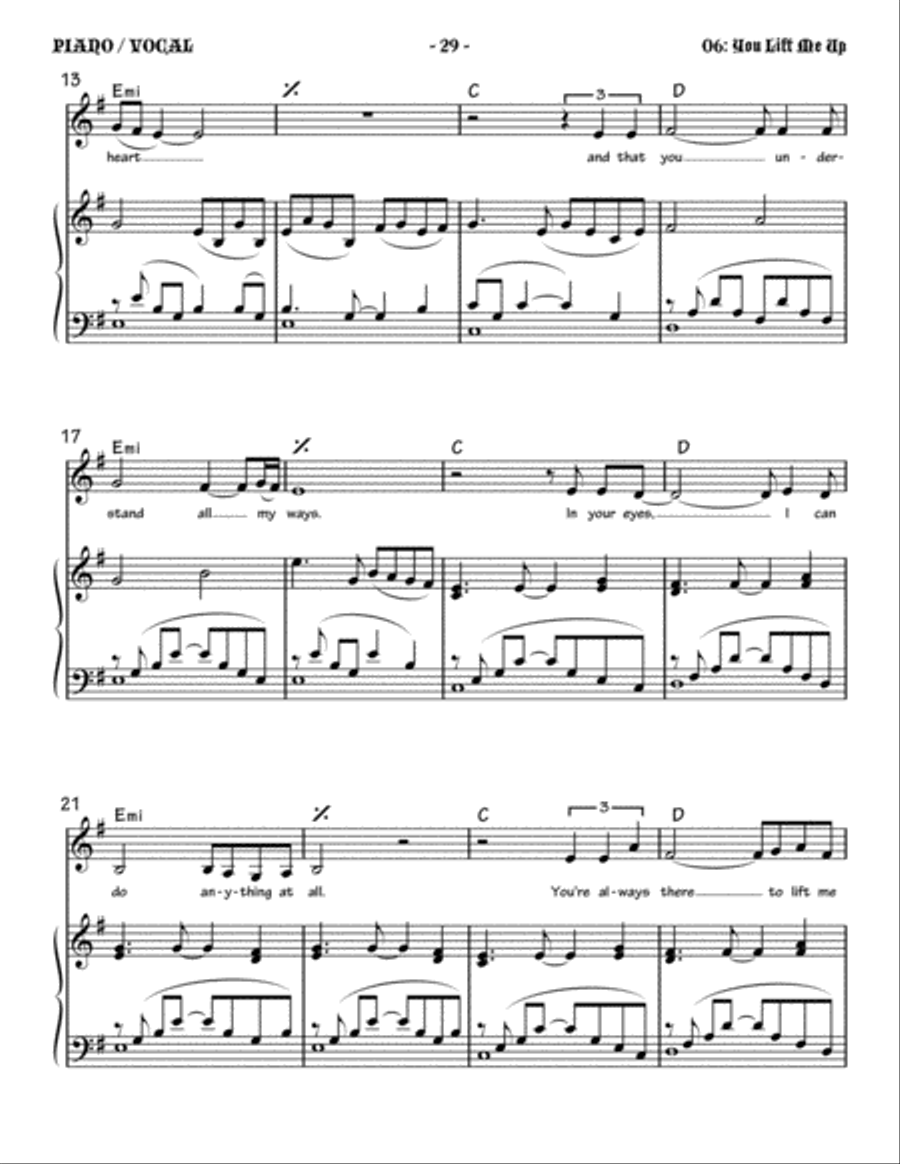You Lift Me Up Small Ensemble scores gallery preview page 2