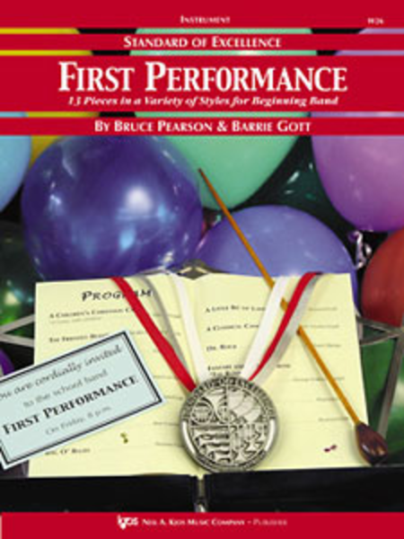 Standard of Excellence First Performance, Conductor Score by Bruce Pearson Concert Band Methods - Sheet Music
