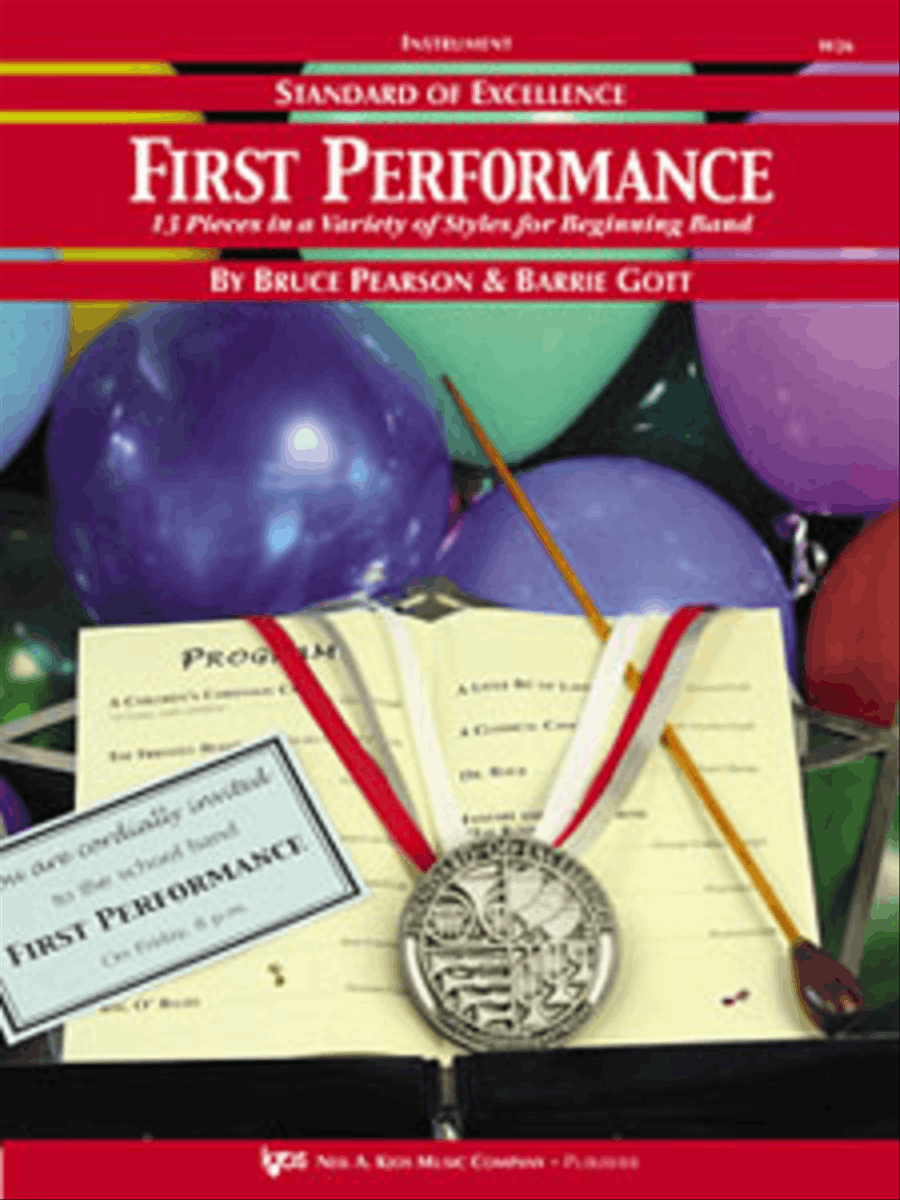 Standard of Excellence First Performance, Conductor Score