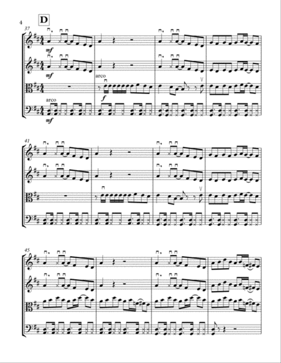Best Day Of My Life Best Day Of My Life String Quartet scores gallery preview page 6