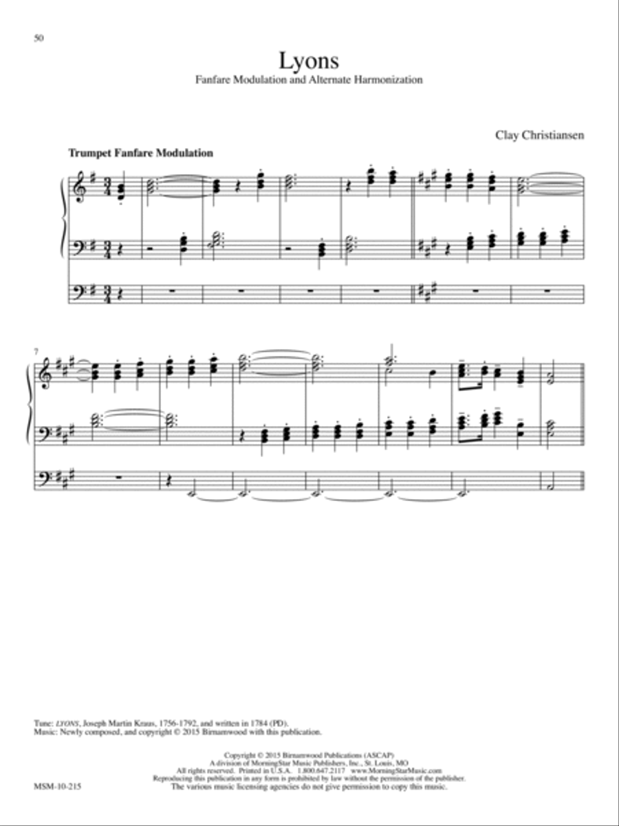 Lyons Organ scores gallery preview page 1