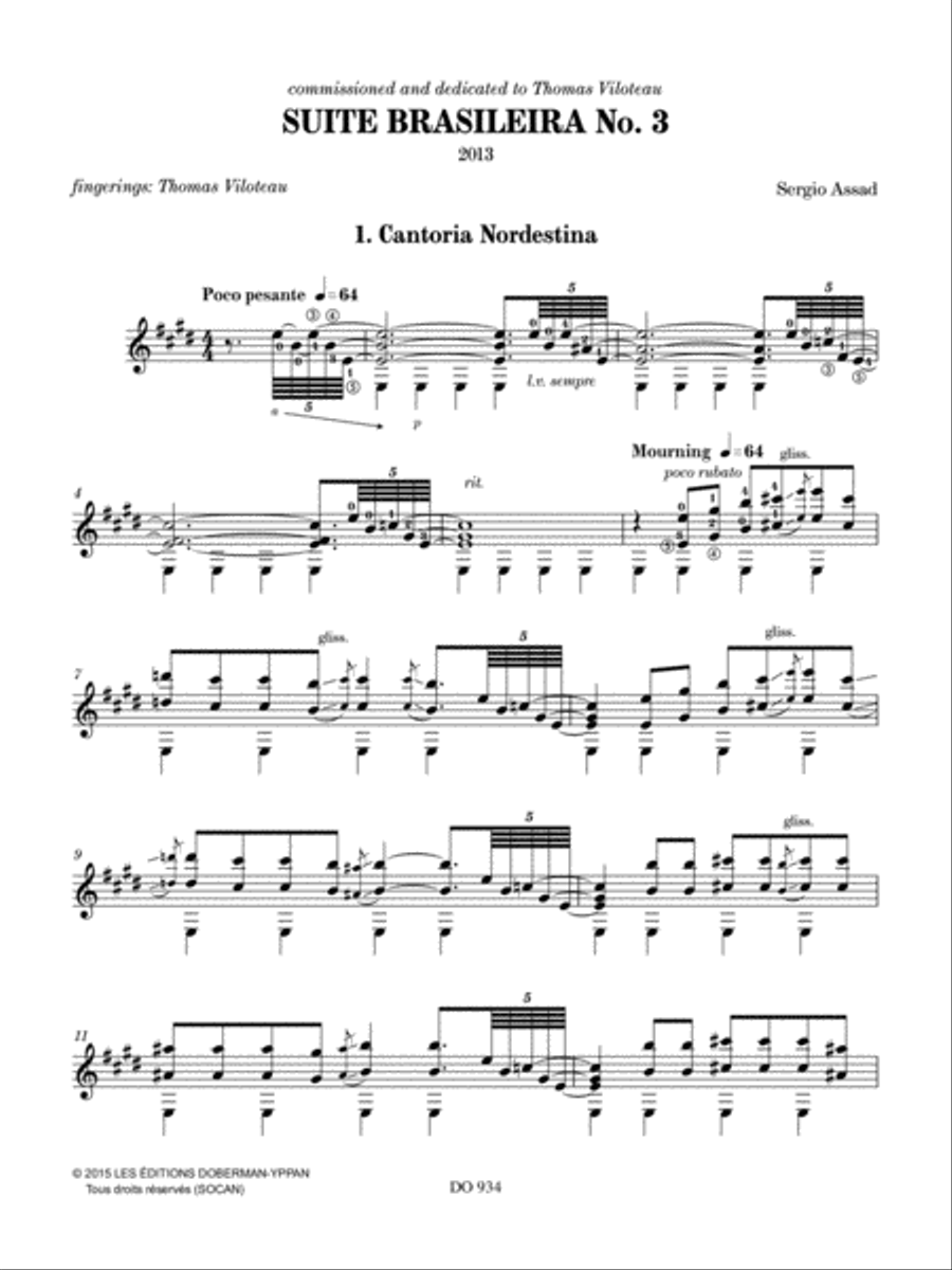 Suite Brasileira No. 3 Classical Guitar scores gallery preview page 2