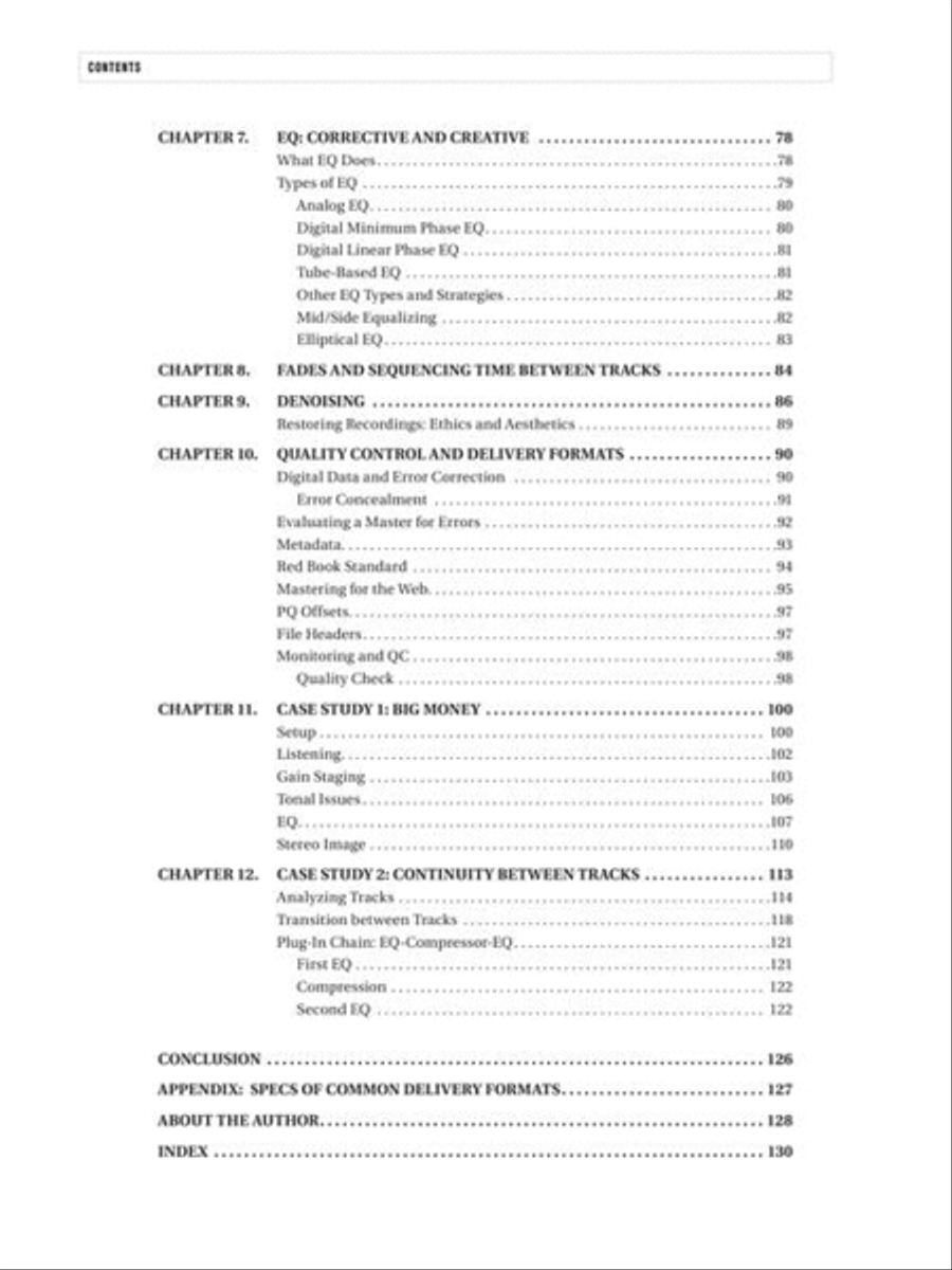 Audio Mastering – Essential Practices CD scores gallery preview page 5