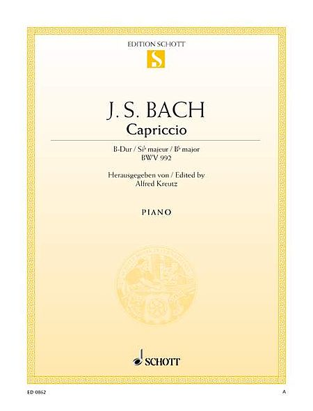 Capriccio in B-flat Major, The Departure, BWV 992