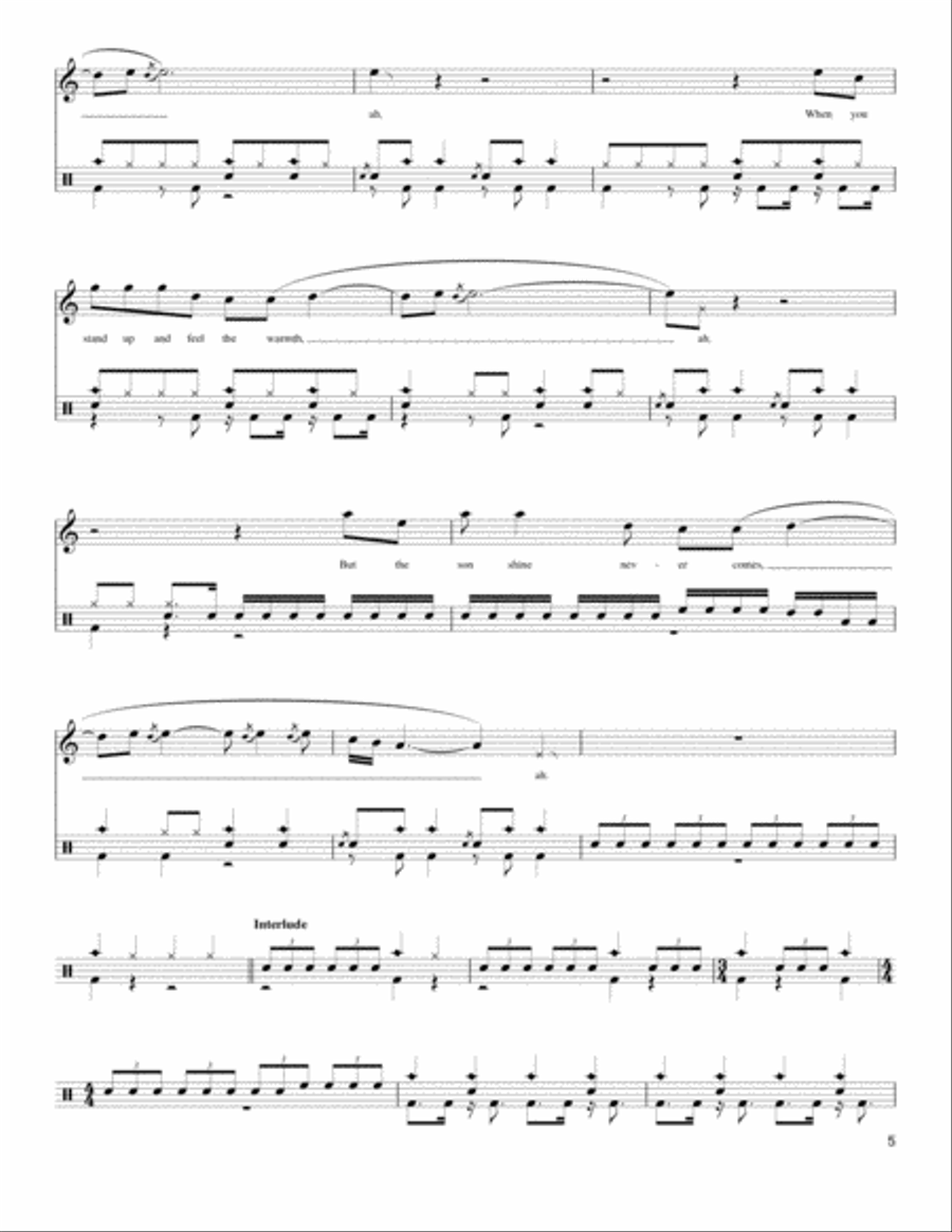 The Day That Never Comes The Day That Never Comes Drum Set scores gallery preview page 5