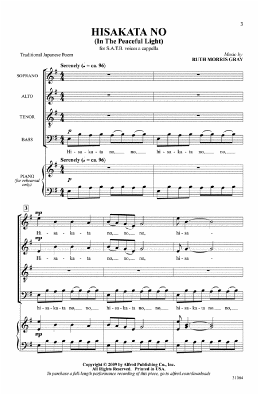 Hisakata No 4-Part scores gallery preview page 2