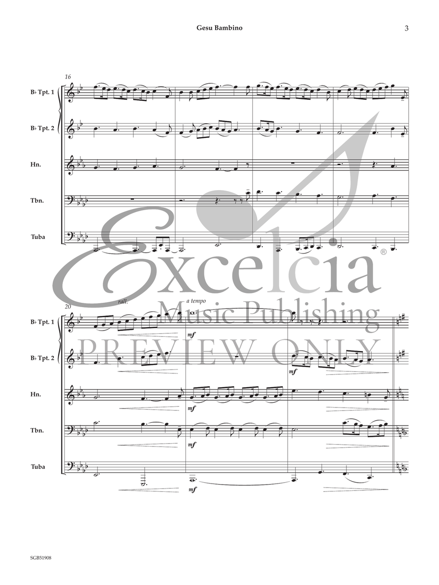Gesu Bambino Horn scores gallery preview page 4