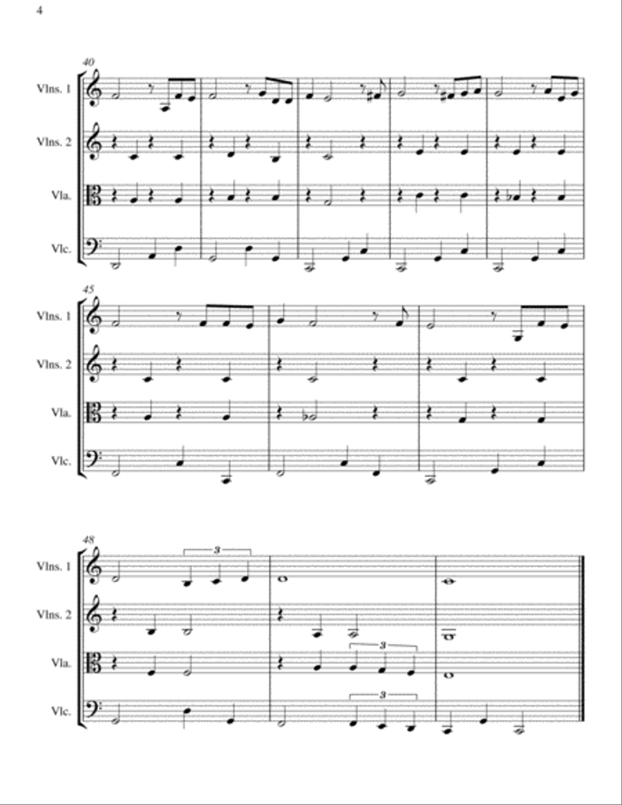 My Way String Quartet scores gallery preview page 4