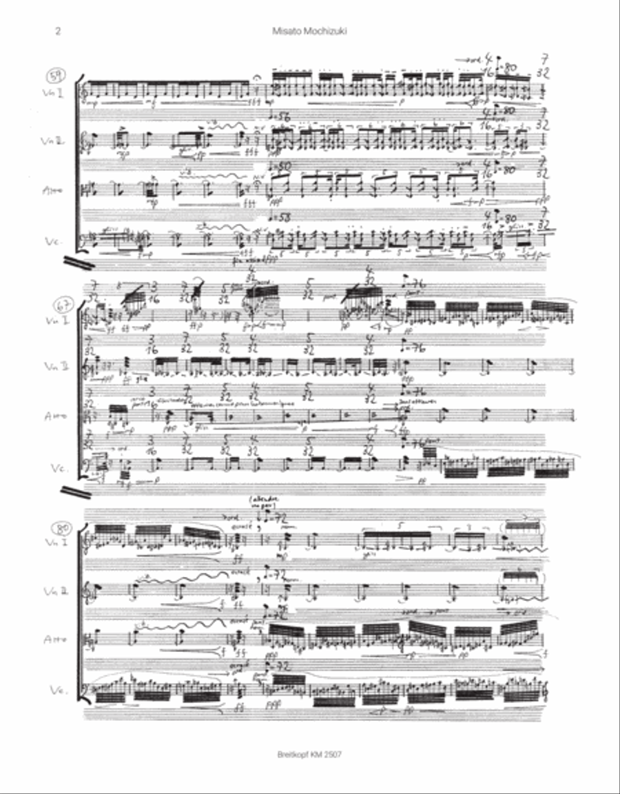 Terres rouges String Quartet scores gallery preview page 3