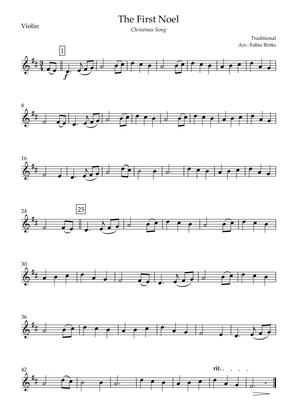 The First Noel (Christmas Song) for Violin Solo