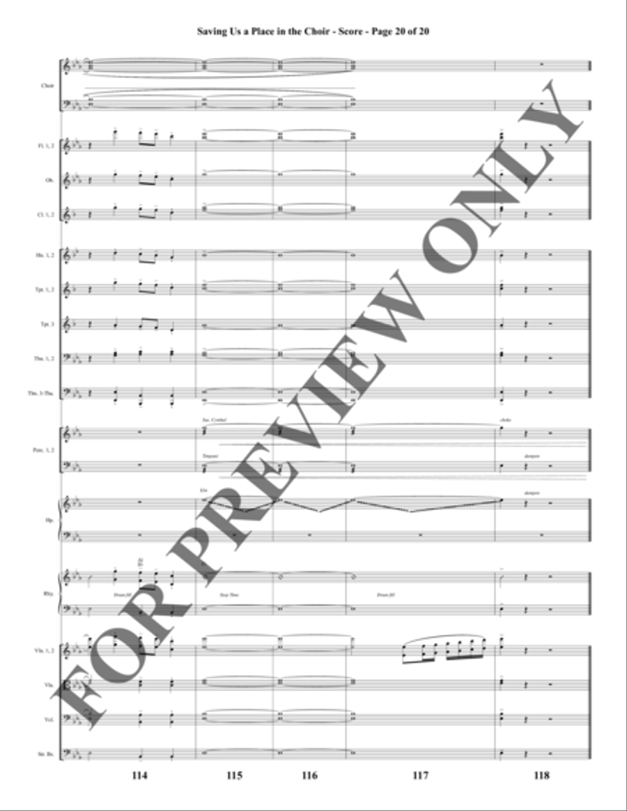 Southern Gospel Songs, Volume 2 - Orchestration Choir scores gallery preview page 21