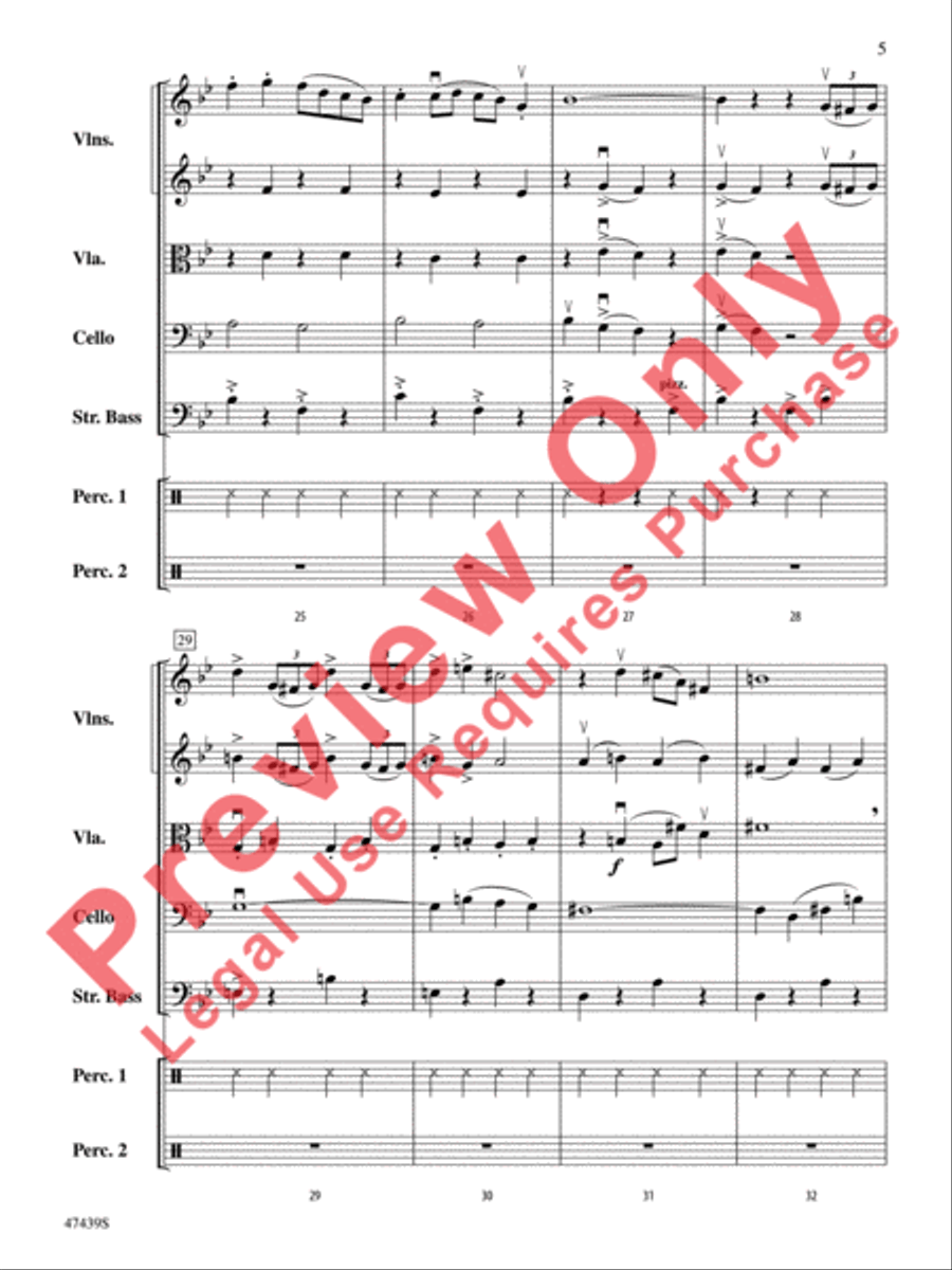 Sleigh Ride String Orchestra scores gallery preview page 6