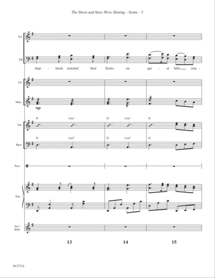 The Moon and Stars Were Shining - Instrumental Score and Parts Violin scores gallery preview page 5