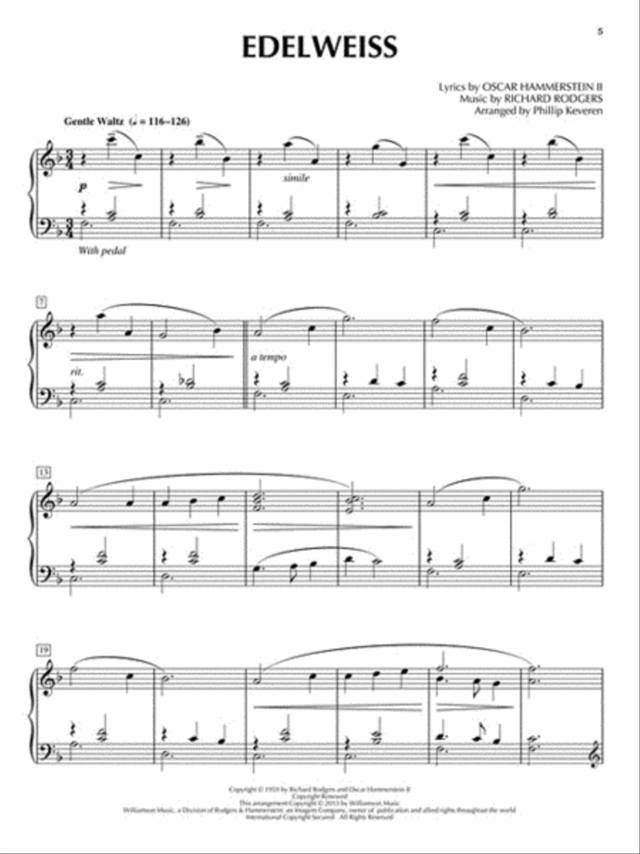 The Sound of Music Piano Solo scores gallery preview page 4